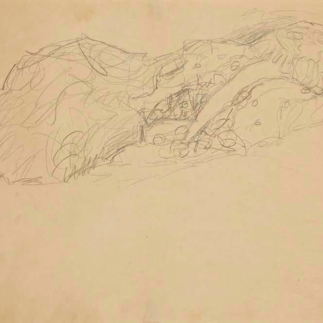 Gustav Klimt — Жена фрау нах рехтс