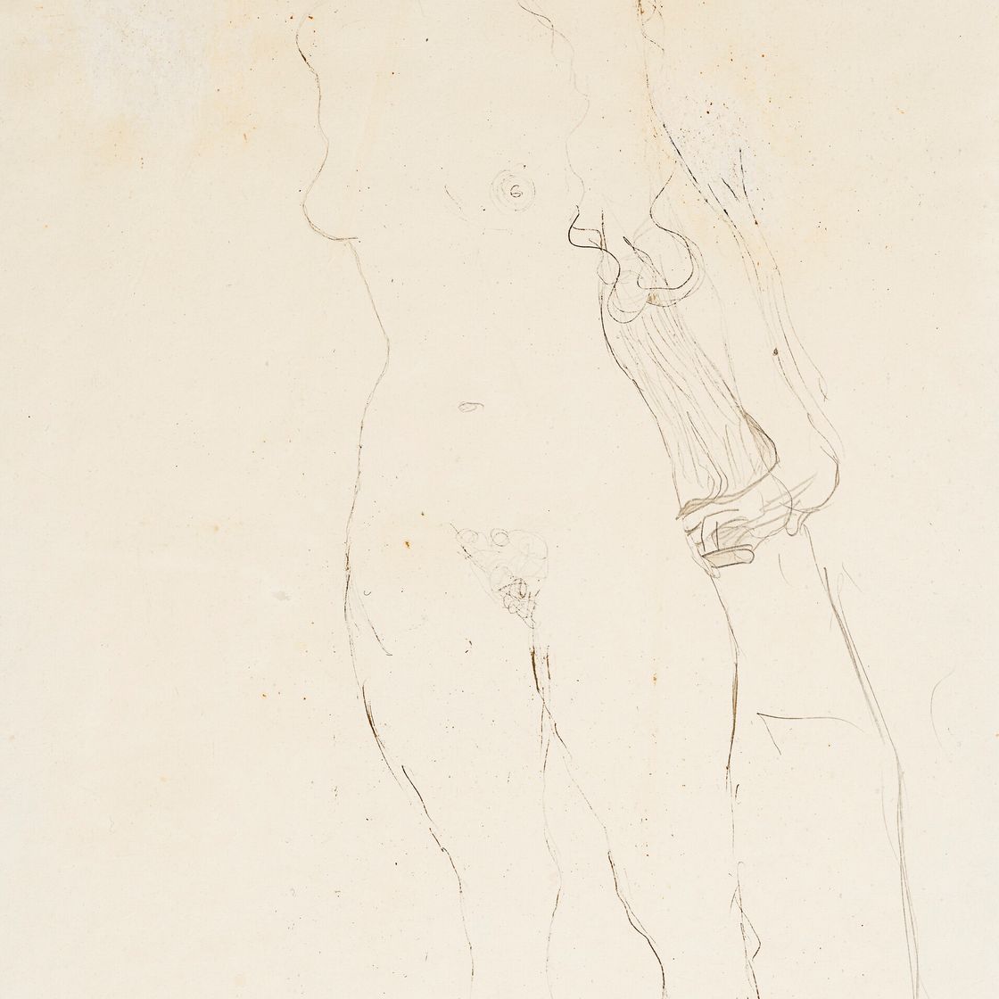 Gustav Klimt — Мужчина, совершающий акт в Лангене, Хаарен, изображение 1