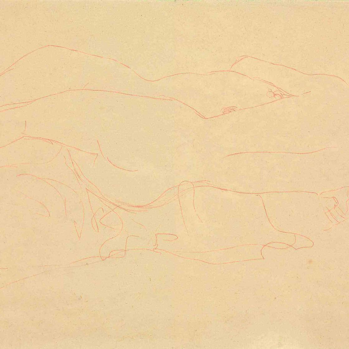 Gustav Klimt — Фройндиннен в Умармунге (исследование для Вассершлангена II)