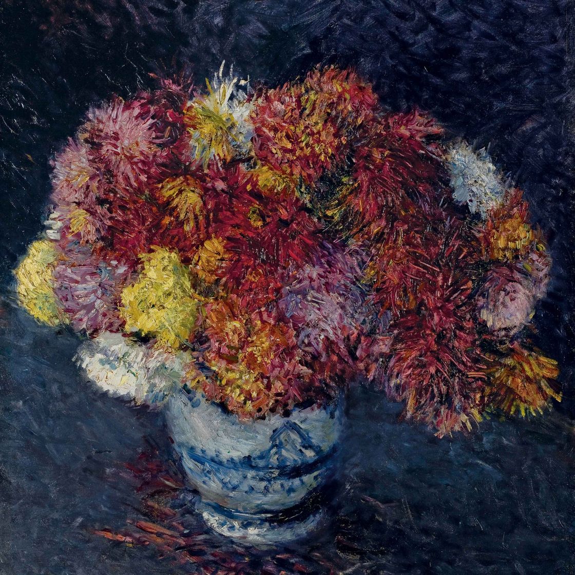 Gustave Caillebotte — Букет хризантем