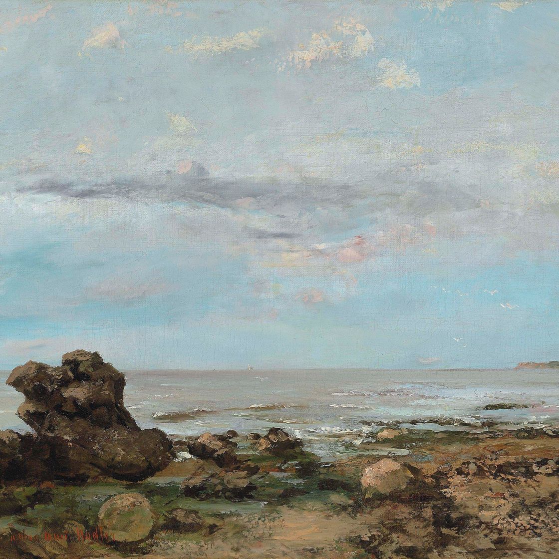 Gustave Courbet — Пляж в Трувиле