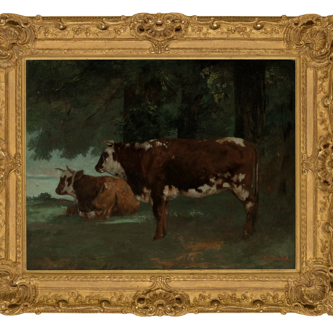 Gustave Courbet — Двое мужчин в халате маррон, изображение 2