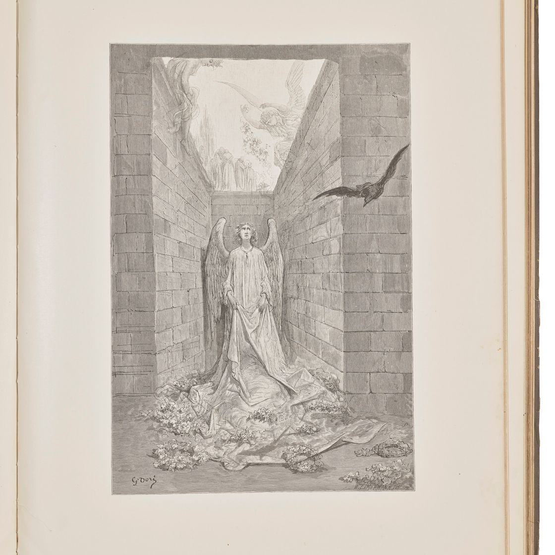 Gustave Dore — "Скорбь по утраченной Леноре" - иллюстрация к роману Эдгара Аллана По "Ворон"., изображение 5