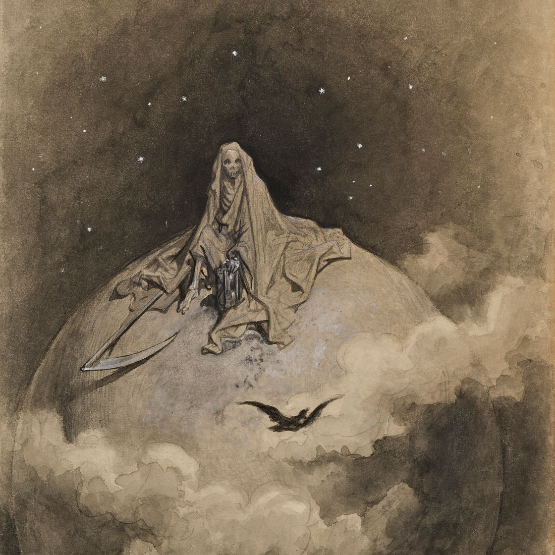 Gustave Dore — Ле Корбо и смерть, изображение 1
