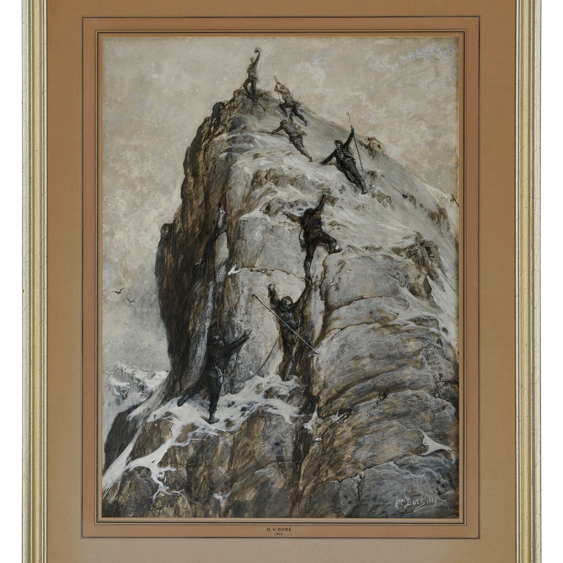 Gustave Dore — Восхождение на Маттерхорн, прибытие на вершину, изображение 2