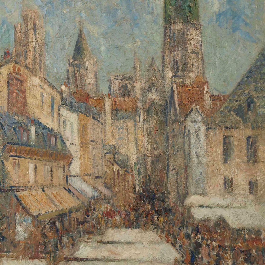 Gustave Loiseau — Улица сокровищ в Руане