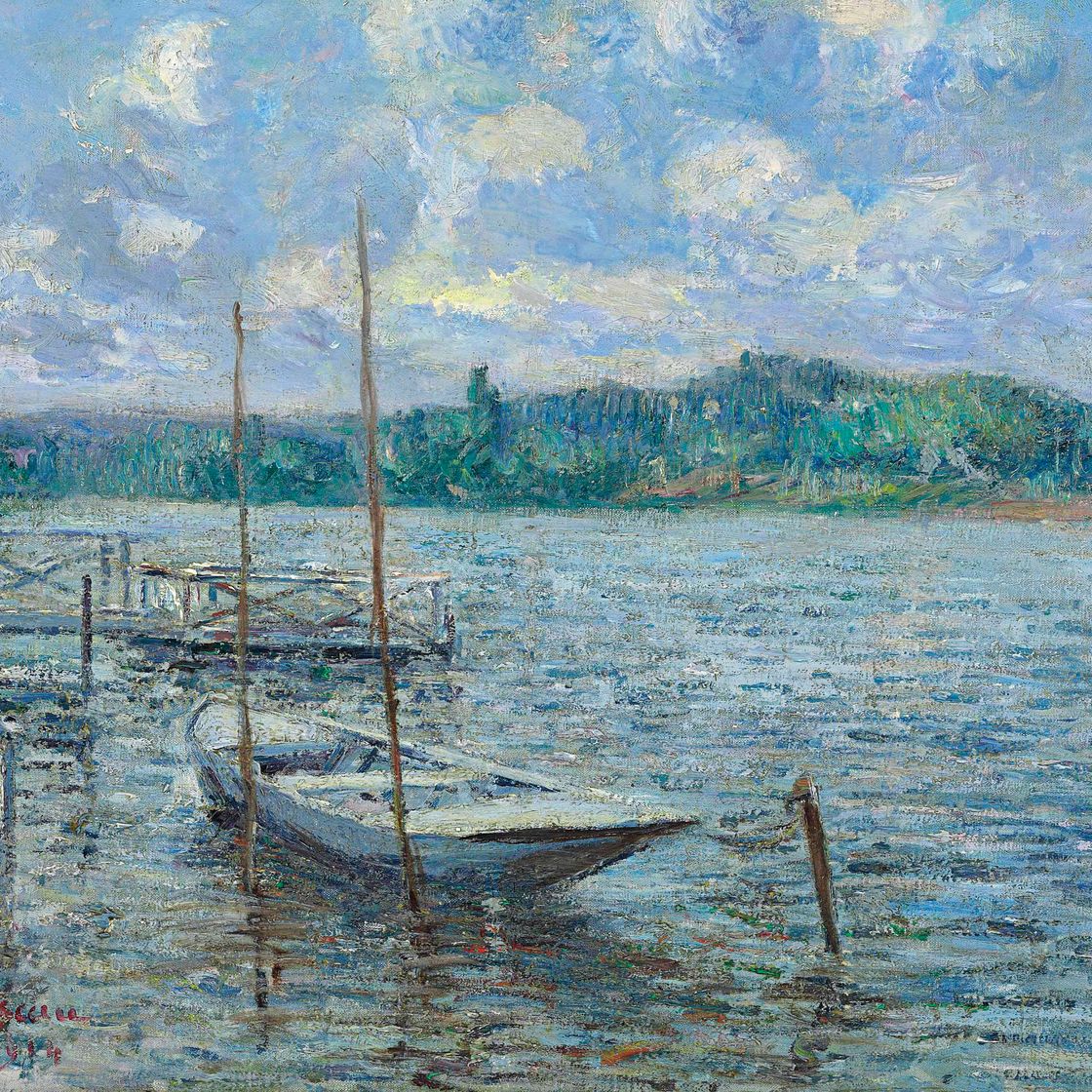 Gustave Loiseau — Барк и понтон