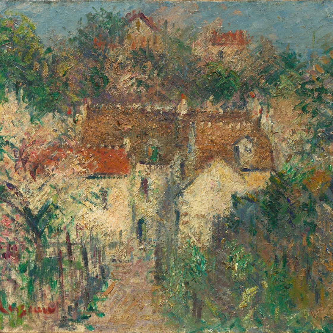 Gustave Loiseau — Улица в деревне, изображение 1
