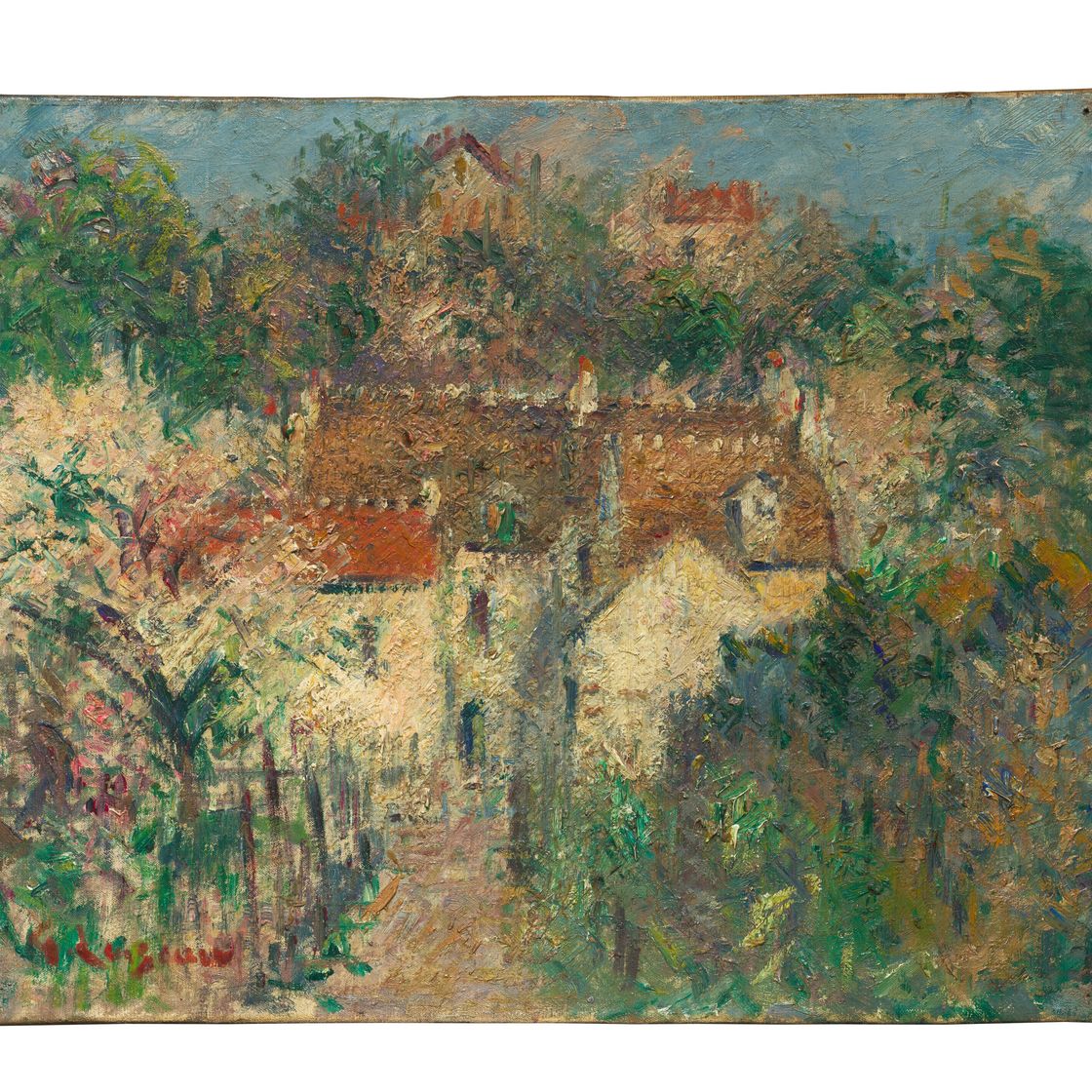 Gustave Loiseau — Улица в деревне, изображение 2