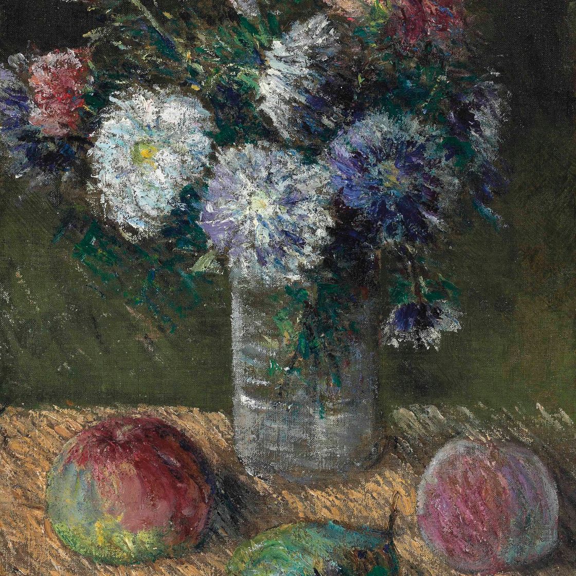 Gustave Loiseau — Букет цветов и фруктов