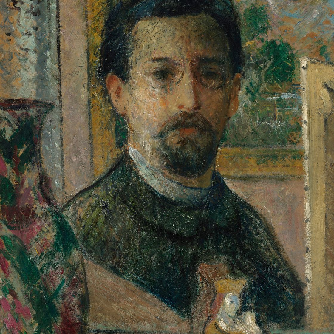 Gustave Loiseau — Автопортрет а-ля статуэтка, изображение 1