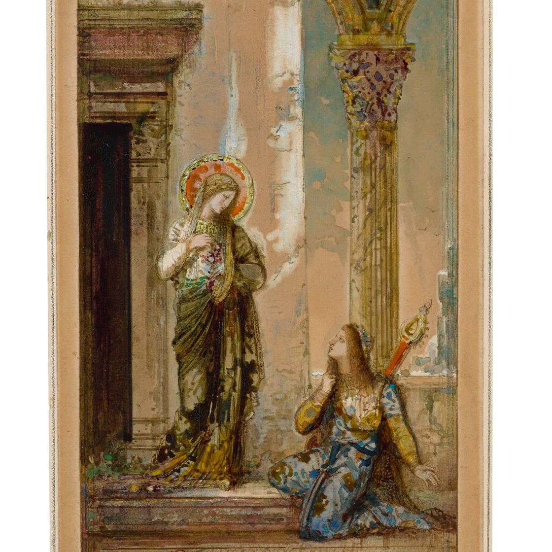 Gustave Moreau — Святая и поэтесса, изображение 1