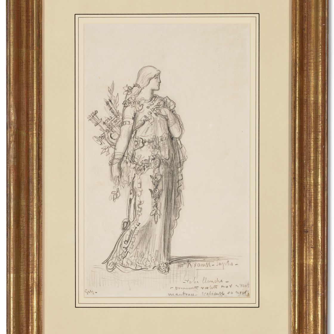 Gustave Moreau — Дизайн костюма для Сафо, изображение 2