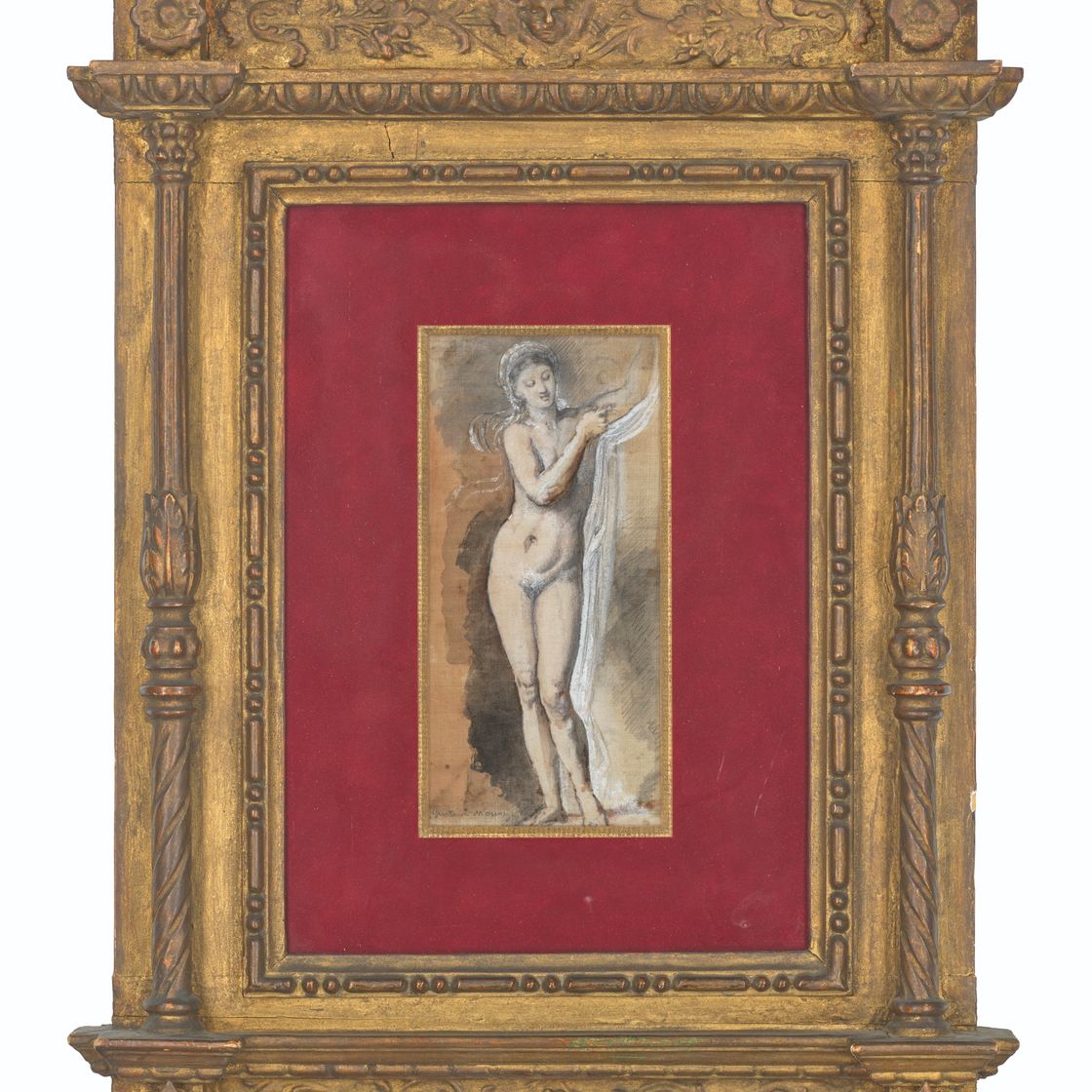 Gustave Moreau — Новая женщина (этюд без одежды), изображение 2