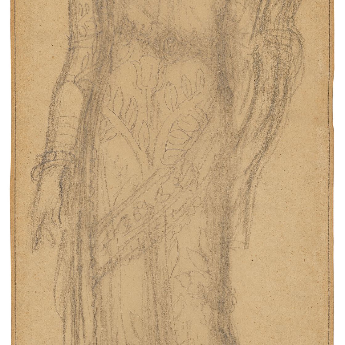 Gustave Moreau — Дизайн костюмов для Сафоны в опере Шарля Гуно, изображение 1
