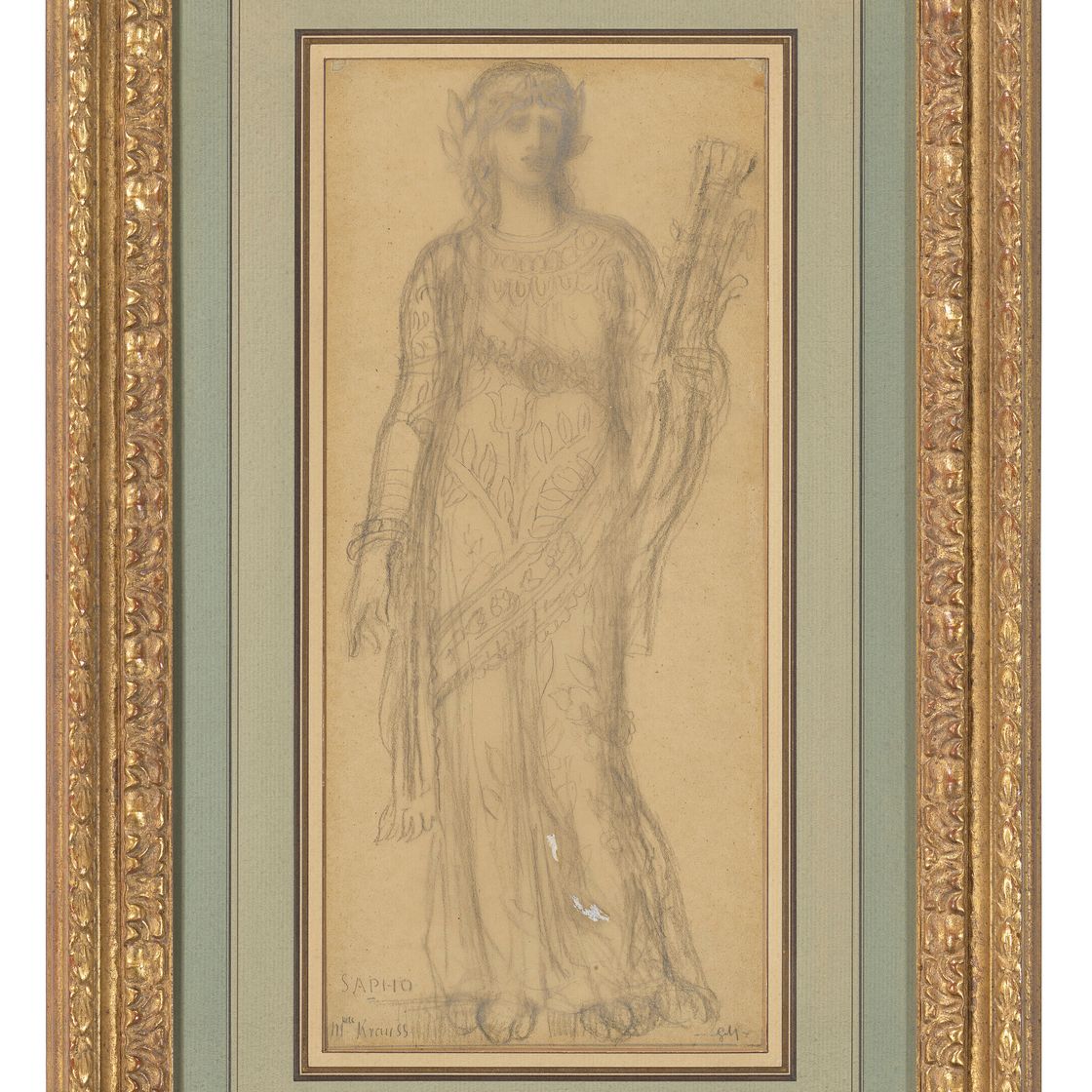 Gustave Moreau — Дизайн костюмов для Сафоны в опере Шарля Гуно, изображение 2