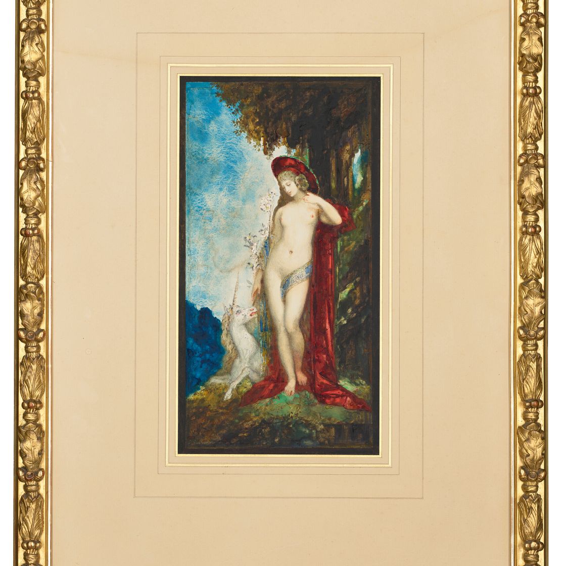 Gustave Moreau — Женщина и единорог, изображение 2