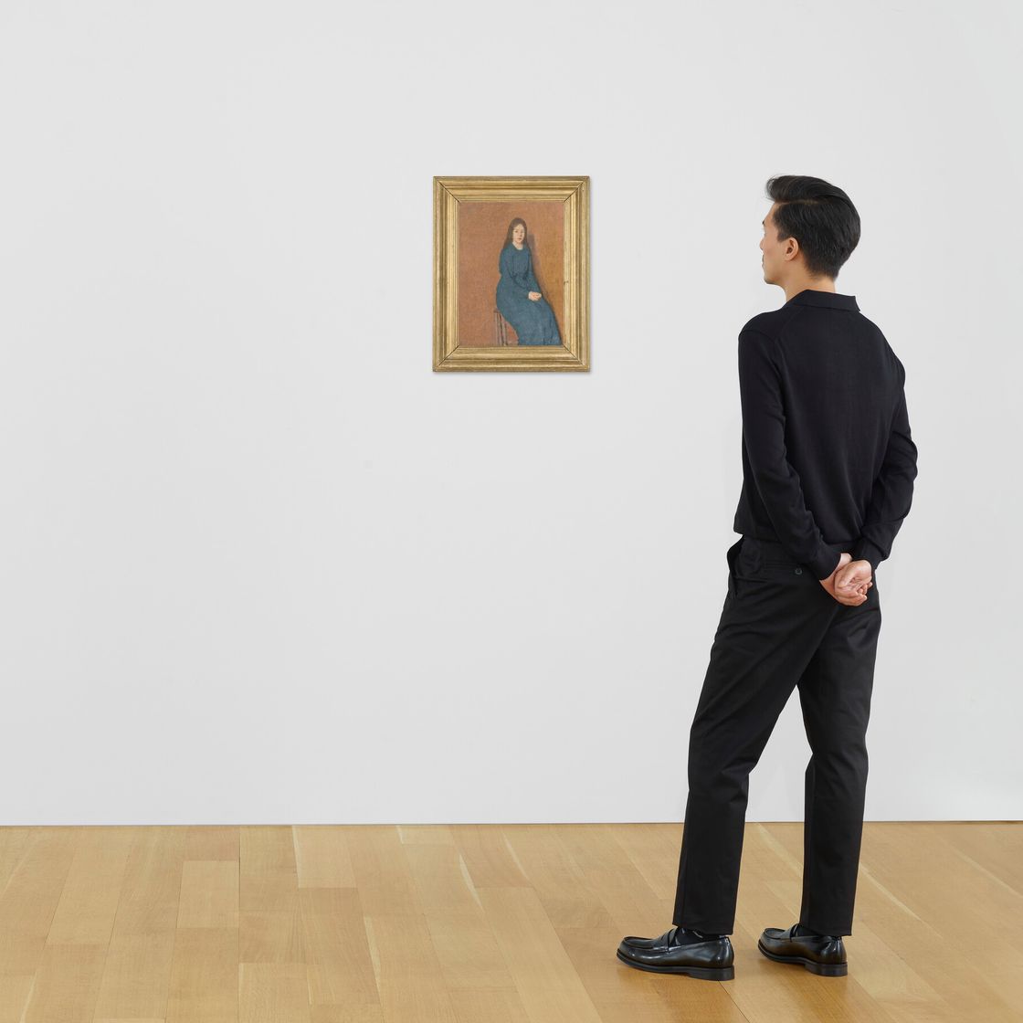 Gwen John — Девушка в голубом платье, изображение 4
