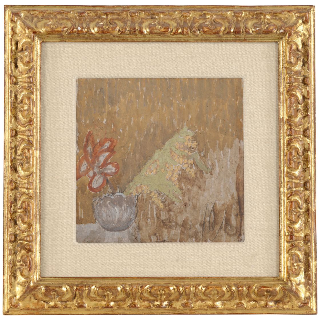 Gwen John — Мимоза и цветы в вазе, изображение 2