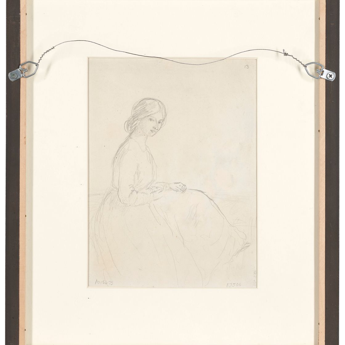 Gwen John — Портрет Дорелии с заплетенными в косу волосами, изображение 3