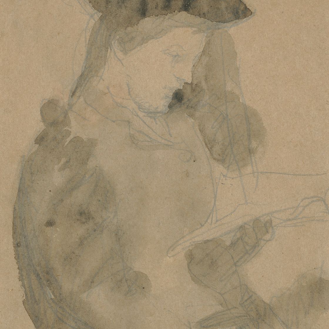 Gwen John — Исследование девушки, читающей, изображение 1