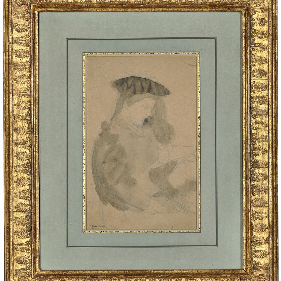 Gwen John — Исследование девушки, читающей, изображение 2