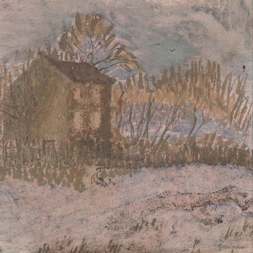 Gwen John — Красный дом в сумерках, Медон, Франция