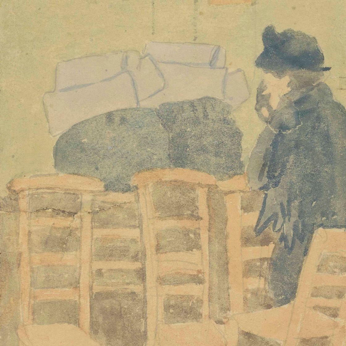 Gwen John — Две монахини за молитвой и дама