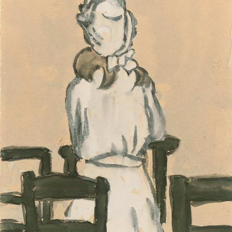 Gwen John — Девушка, стоящая в церкви