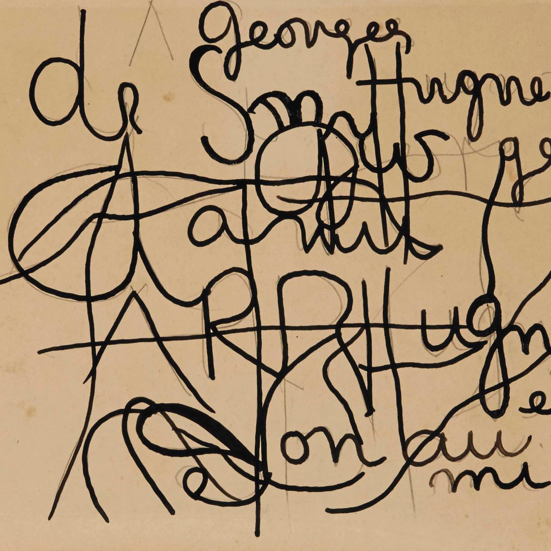 Hans Arp — Десин-разоблачение