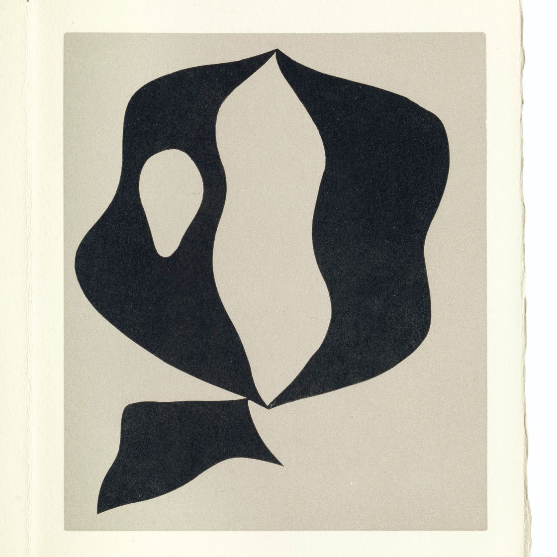 Hans Arp — "Вуаль в лесу", Л. Бродер, Париж, 1957, изображение 4