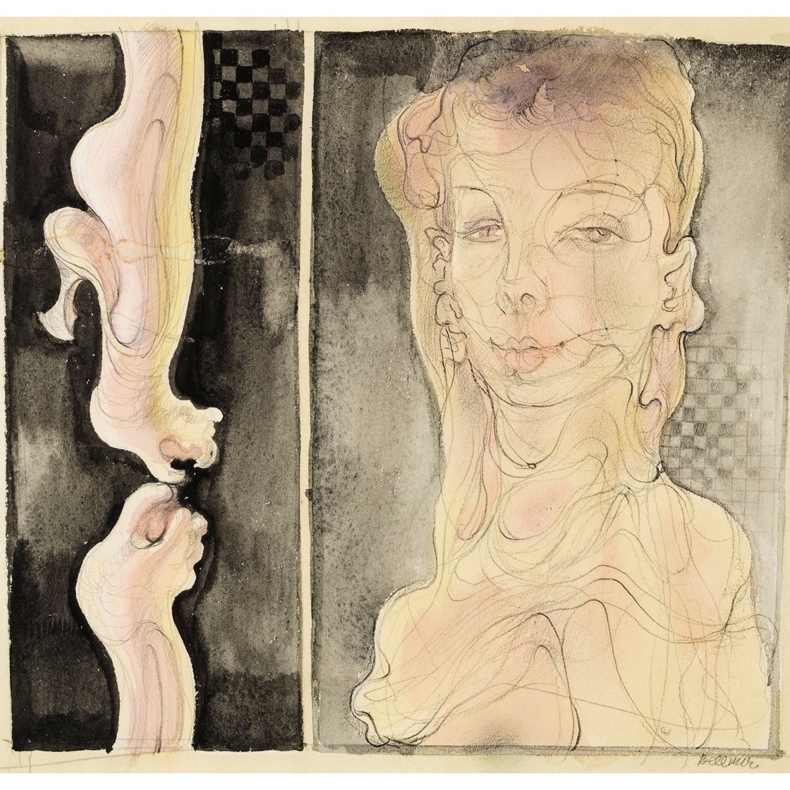 Hans Bellmer — Без титра ( спереди и сзади ), изображение 2