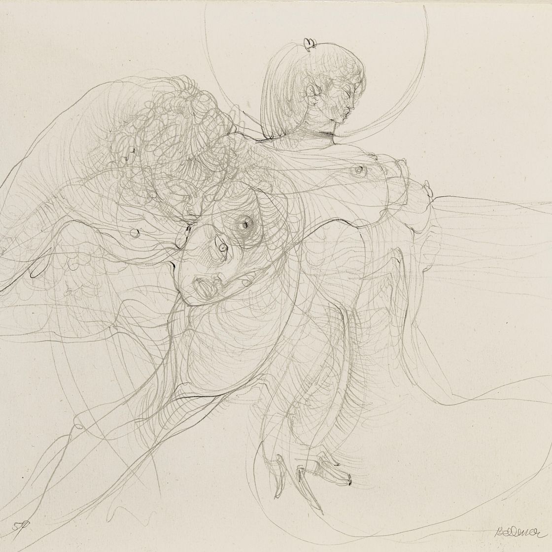 Hans Bellmer — Без титра (прямая;оборотная сторона)
