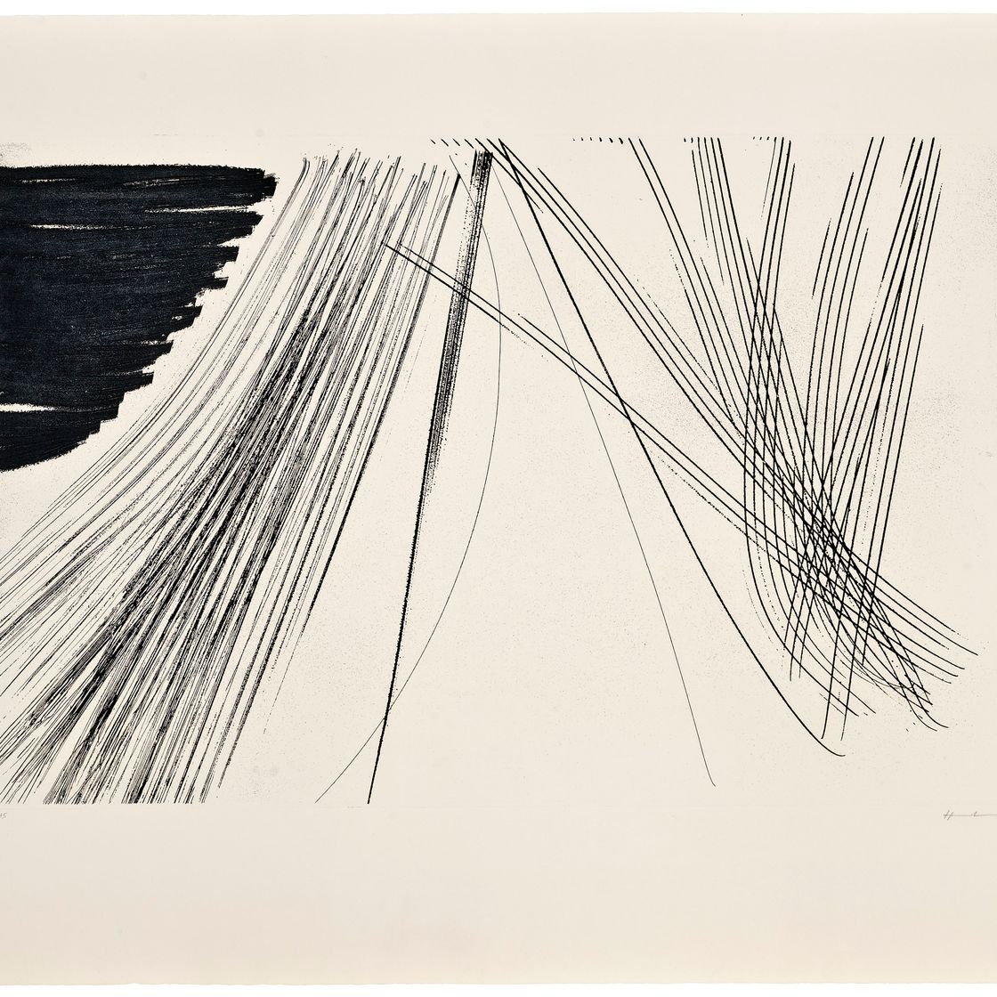 Hans Hartung — 5 агуафуэртес, Лас-Эстампас-де-ла-Комета; Густаво Гили, Барселона, 1971, изображение 4