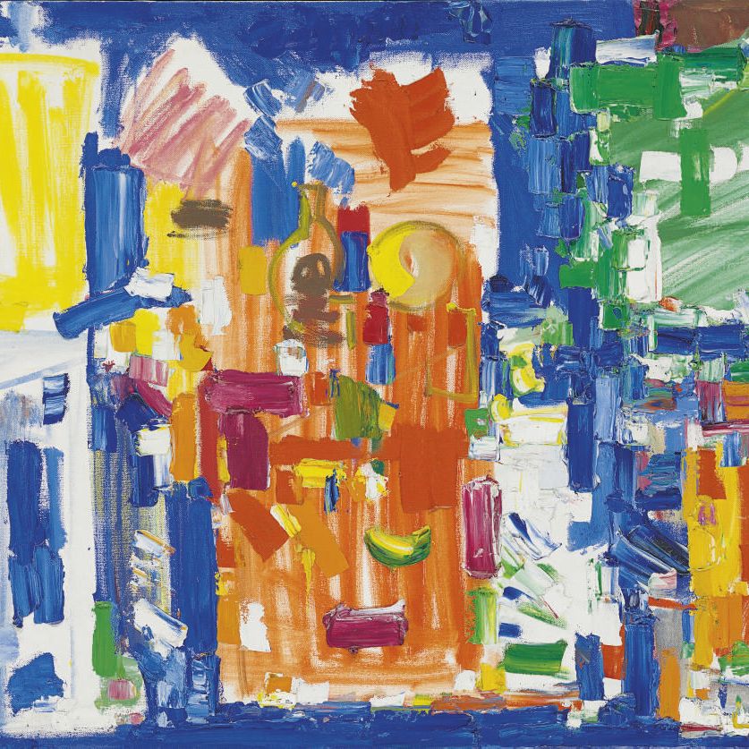 Hans Hofmann — Студия № II в голубом цвете