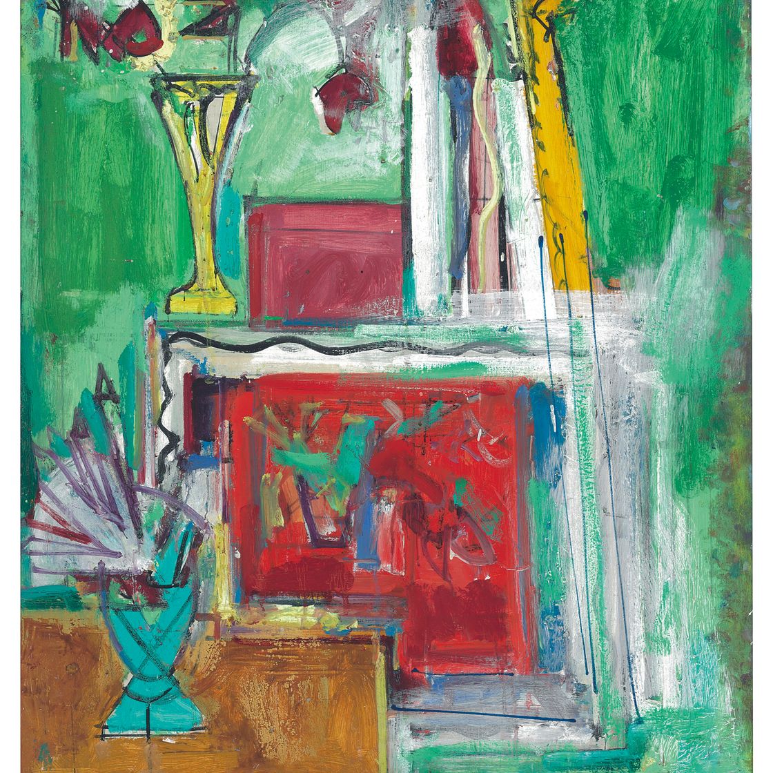 Hans Hofmann — Натюрморт - Желтые шары, изображение 2