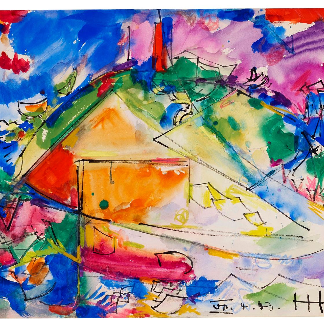 Hans Hofmann — Без названия