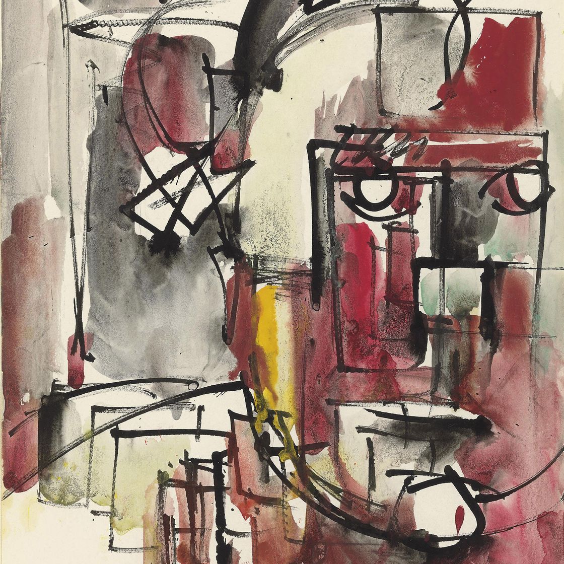 Hans Hofmann — Без названия (автопортрет)