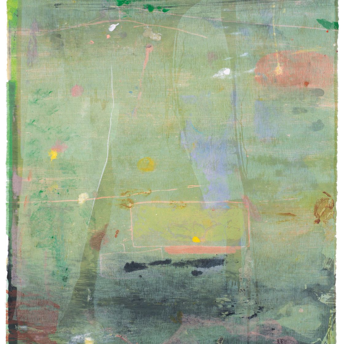Helen Frankenthaler — Monoprint VII, из серии Monoprint, Монотипия