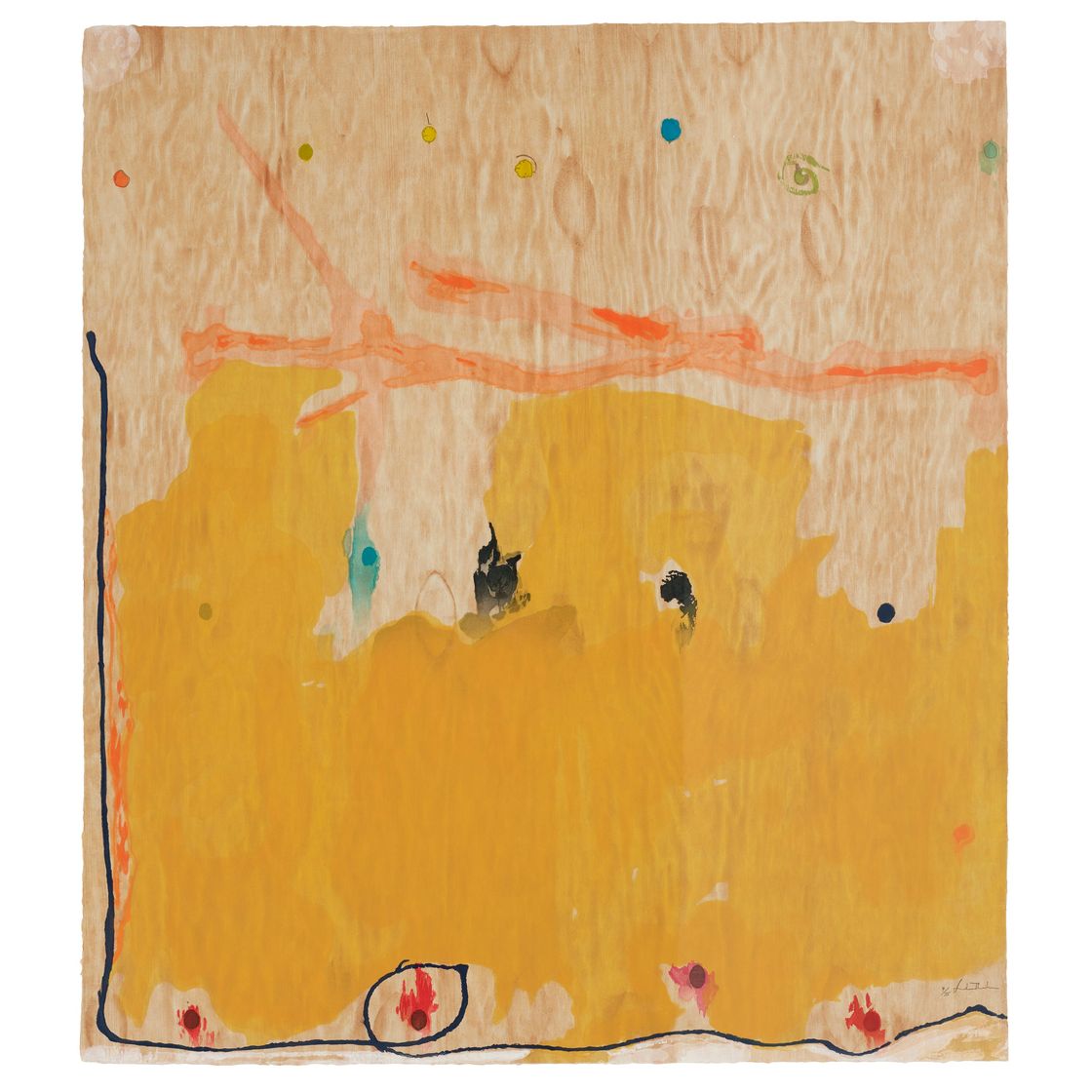 Helen Frankenthaler — "Сказки о Гэндзи II", из "Сказок о Гэндзи"