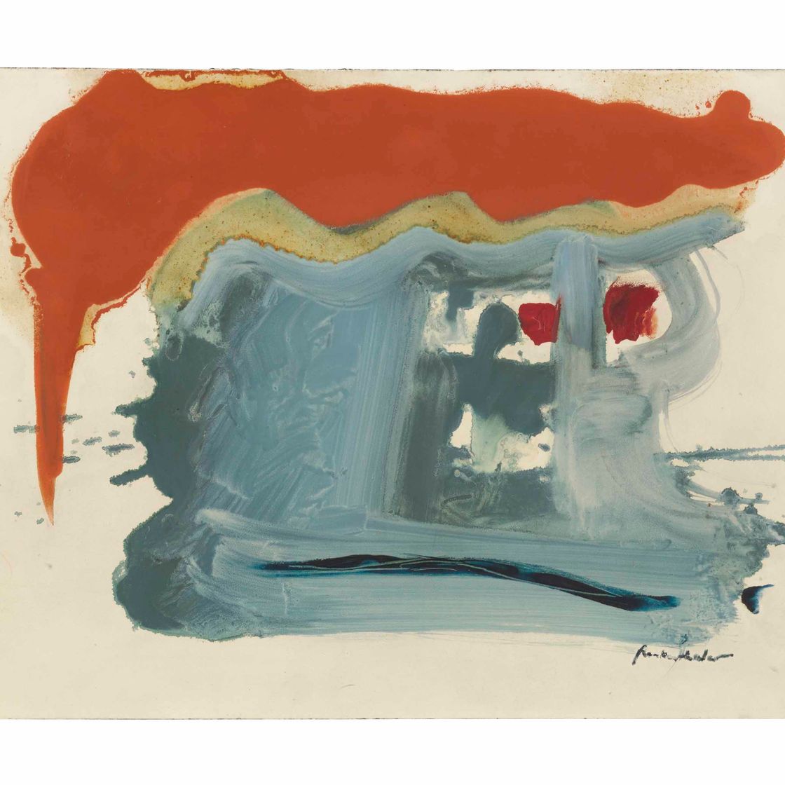 Helen Frankenthaler — Выгоревшая оранжевая крыша