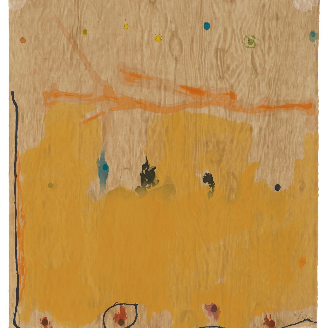 Helen Frankenthaler — "Сказки о Гэндзи II", из "Сказок о Гэндзи", изображение 1