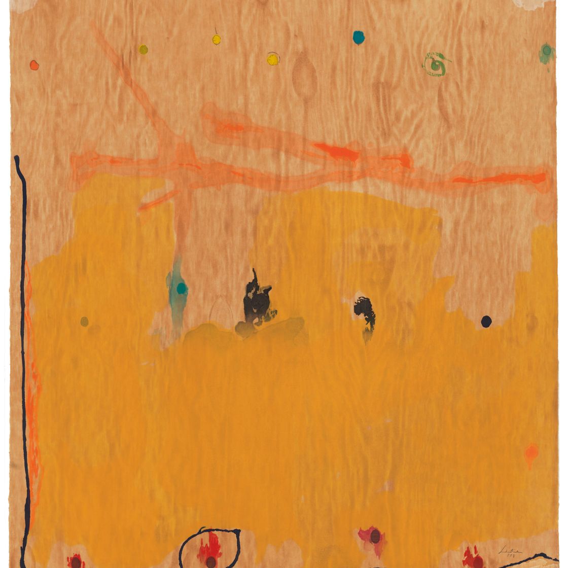 Helen Frankenthaler — "Сказки о Гэндзи II", из "Сказок о Гэндзи"