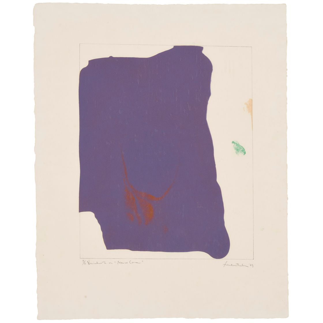 Helen Frankenthaler — Вариация I на тему "Лилового уголка"