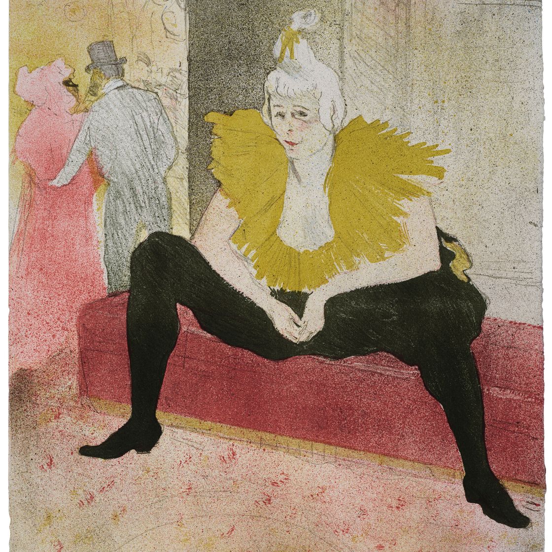 Henri de Toulouse-Lautrec — Роль клоунессы (мадемуазель Ча-у-ка-о), из Elles, изображение 1