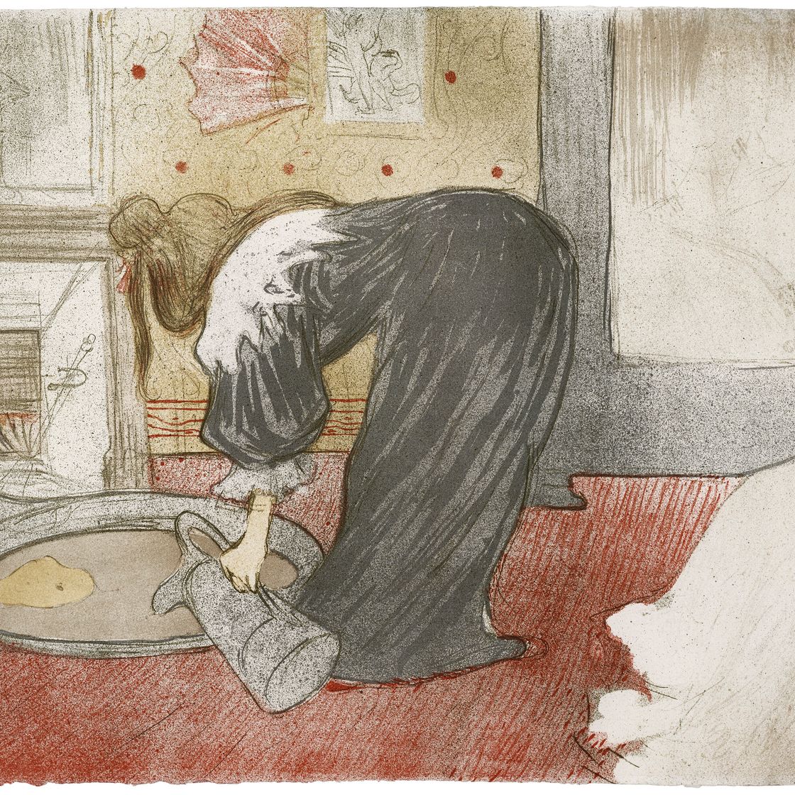 Henri de Toulouse-Lautrec — Женщина в ванне - Le tub, от Elles, изображение 1