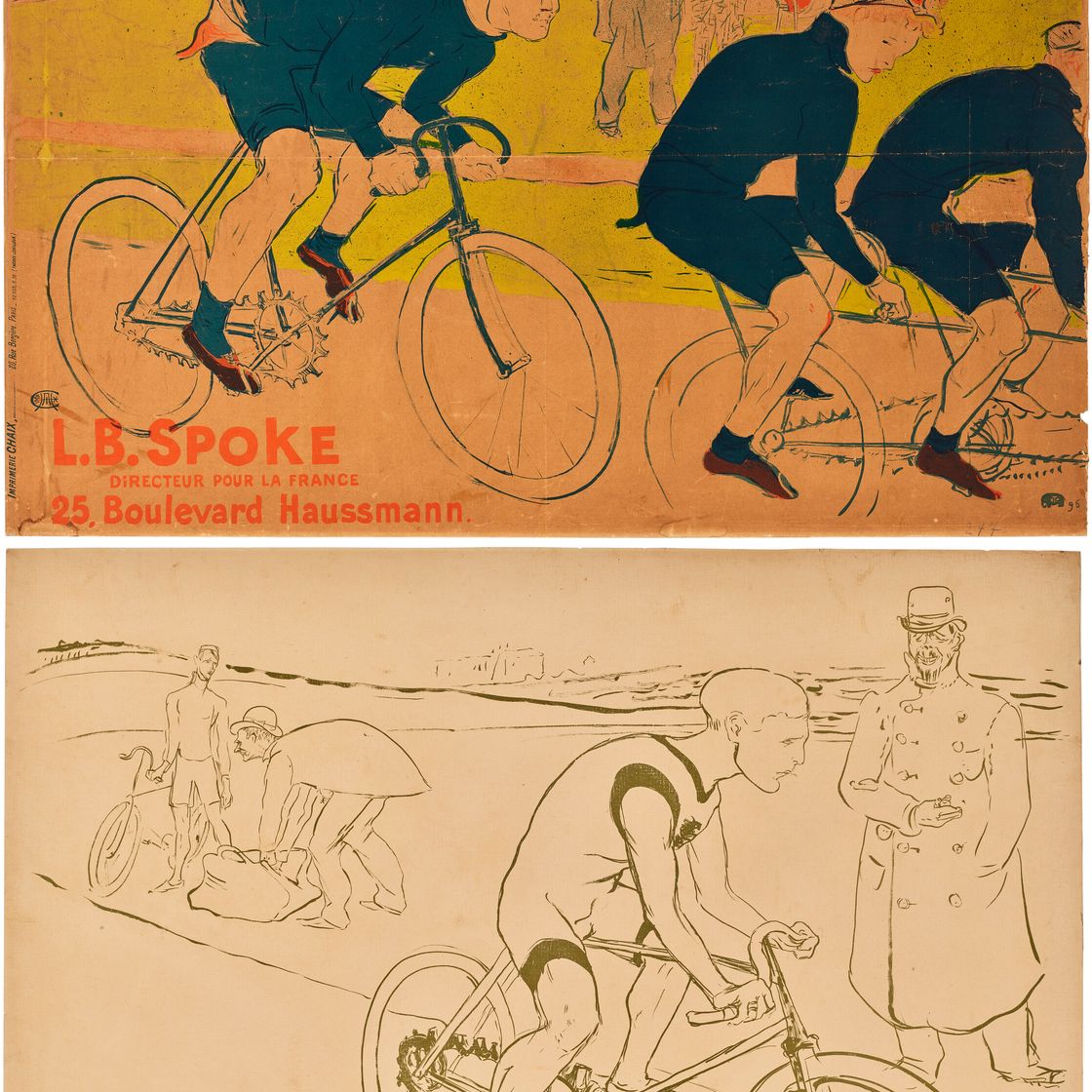 Henri de Toulouse-Lautrec — Две гравюры художника, изображение 1