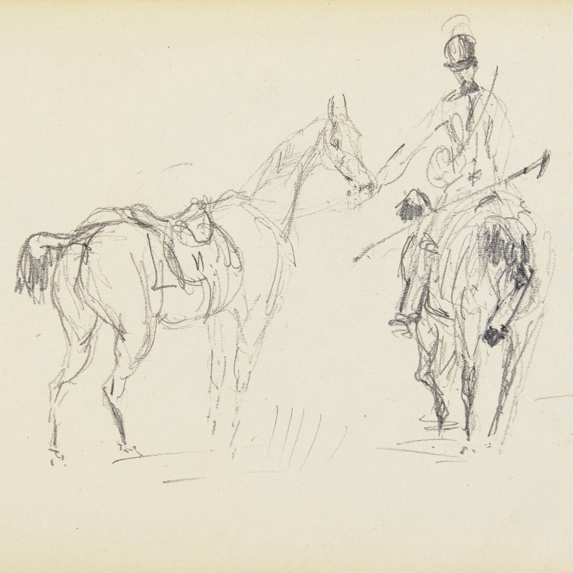 Henri de Toulouse-Lautrec — Ретрит (прямая сторона); Грифоны (оборотная сторона)