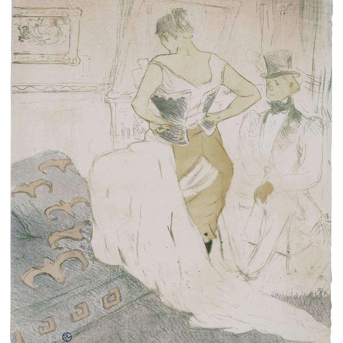 Henri de Toulouse-Lautrec — Femme en corset — Завоевание успеха, от Elles, изображение 1