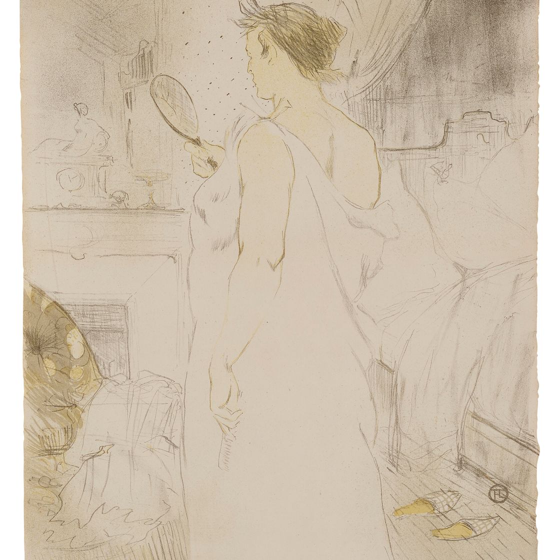 Henri de Toulouse-Lautrec — Femme à la glace - Свежее вино, от Elles, изображение 1